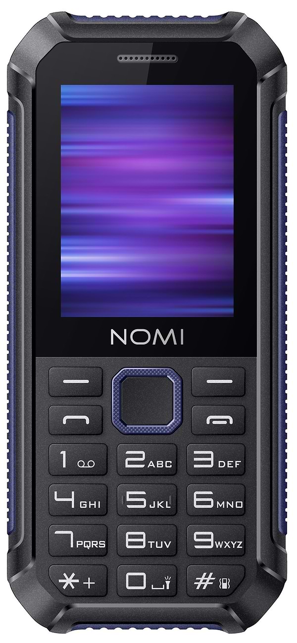 Фото - Мобільний телефон Nomi i245 X-Treme Dual Sim Black/Blue Фото - Мобільний телефон Nomi i245 X-Treme Dual Sim Black/Blue