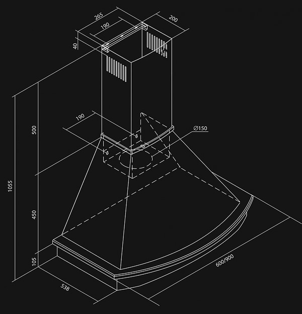 Фото - Вытяжка декоративная NORTBERG Rustic Ecru 90