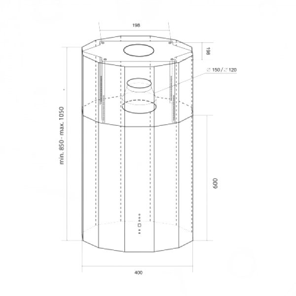 Фото - Витяжка декоративна NORTBERG Viva Inox 40