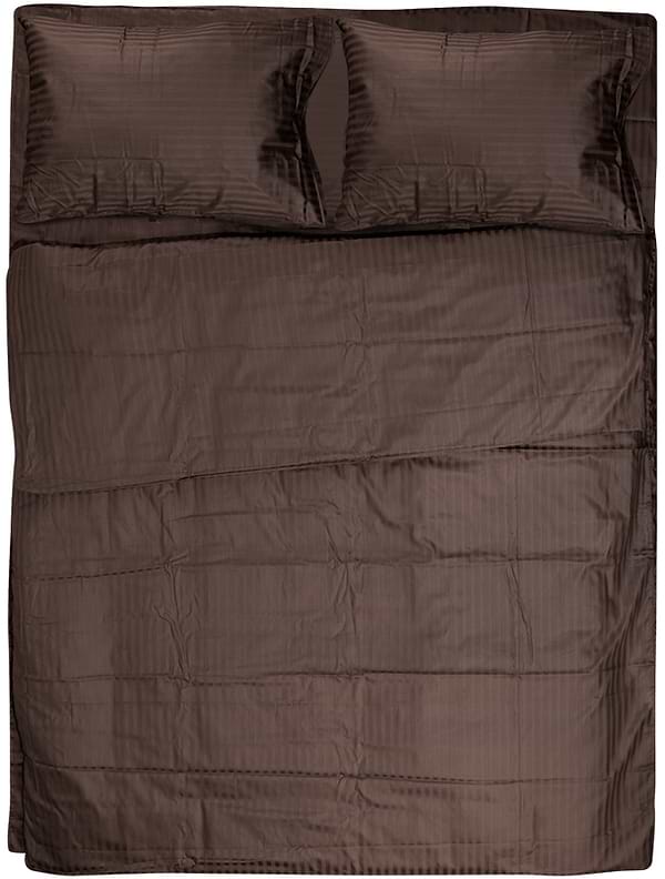 Фото - Комплект постельного белья Nostra Cacao страйп-сатин 200х220 (2930910118329)