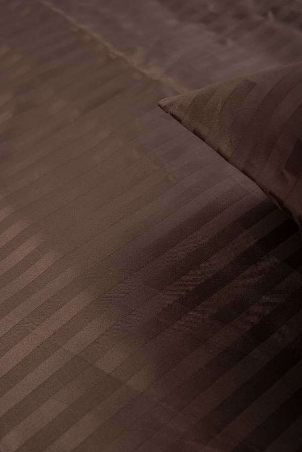 Фото - Комплект постельного белья Nostra Cacao страйп-сатин 200х220 (2930910118329)