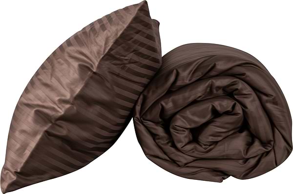 Фото - Комплект постельного белья Nostra Cacao страйп-сатин 200х220 (2930910118329)