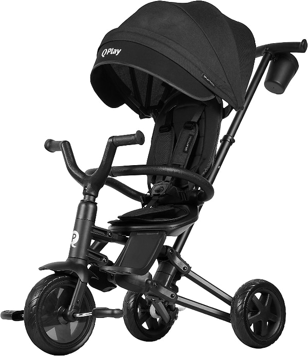 Фото - Триколісний велосипед Qplay Nova Niello Black (S700-12 Nova+ Eva)