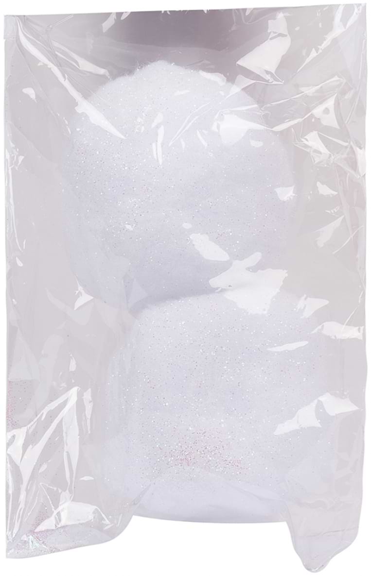 Набор ёлочных игрушек Novogod'ko Сніжків 10 см 2 шт. (974196)