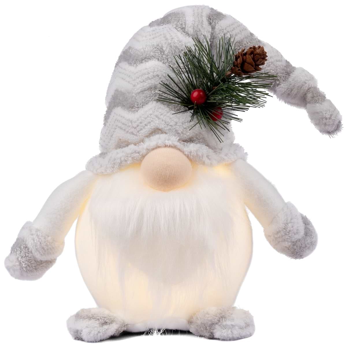 Декор New Year Гном Novogod'ko Гном белый 35 см (974625)