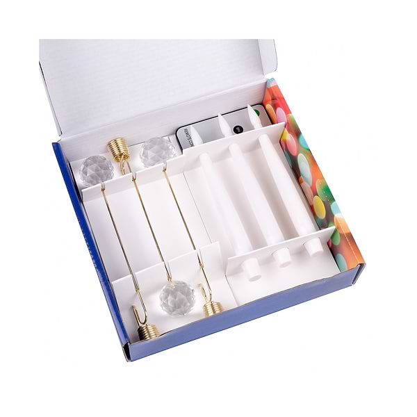 Фото - Свічка електрична Novogod'ko Antigravity з кристалом з пультом 32 см 3 шт. (974445)