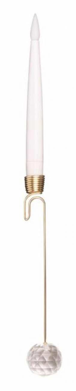 Свічка електрична Novogod'ko Antigravity з кристалом з пультом 32 см 3 шт. (974445)