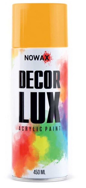 Фарба для авто NOWAX spray 450 мл жовто-гарячий (NX65054)