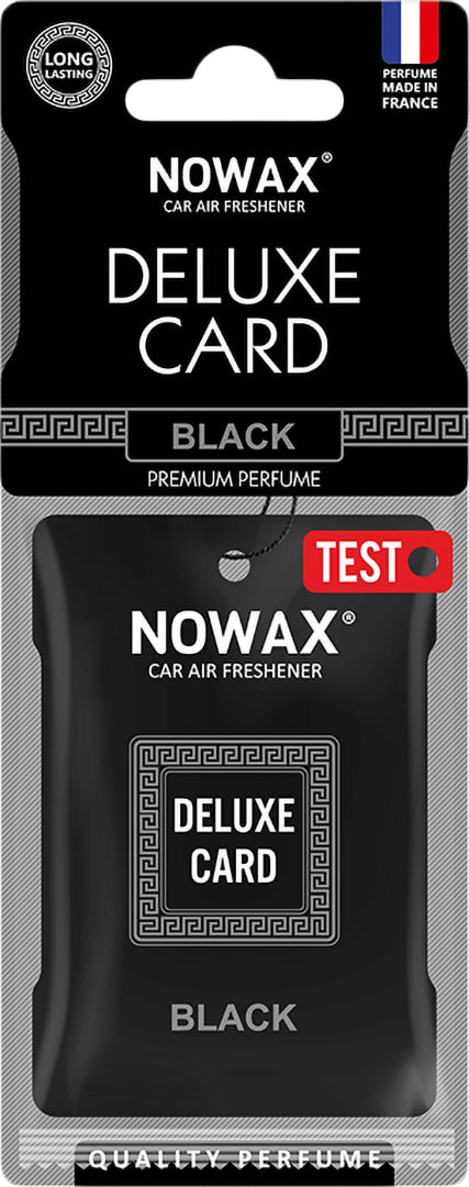 Ароматизатор для авто NOWAX целюлозний Deluxe Card 6 г Black (NX07733) - Фото 1