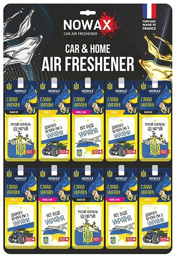 Фото - Ароматизатор для авто NOWAX MIX Слава Україні (NX00160)