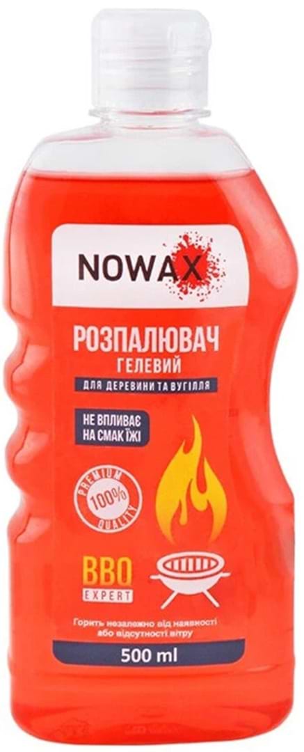 Розпалювач NOWAX для дерева та вугілля гелевий 500мл (NX00520)