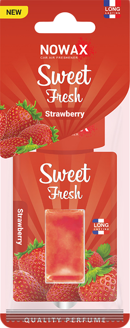 Фото - Ароматизатор для авто NOWAX мембранный Sweet Fresh NEW Strawberry (NX00127)