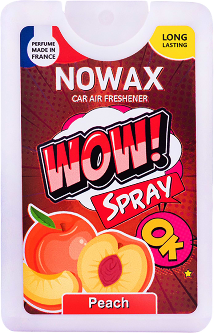 Фото - Ароматизатор для авто NOWAX з розпилювачем WOW Spray 18 мл Peach (NX00142)