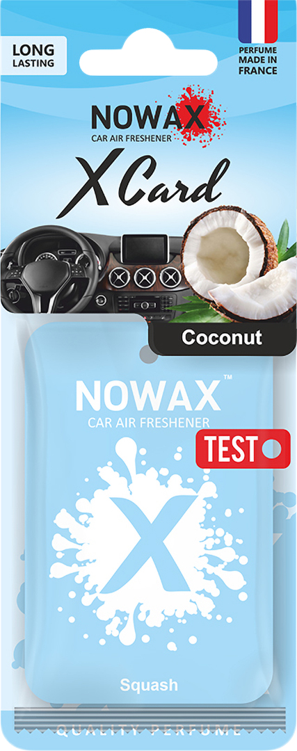 Фото - Ароматизатор для авто NOWAX X CARD Сoconut (NX07571)