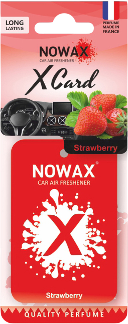 Фото - Ароматизатор для авто NOWAX X CARD Strawbarry (NX07538)