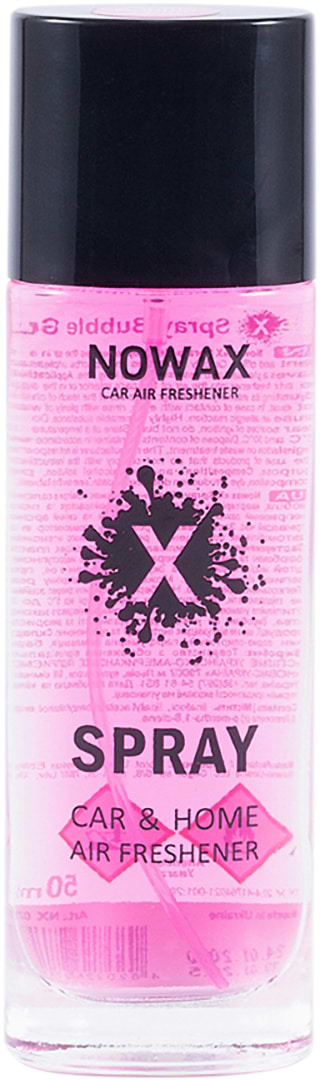 Фото - Ароматизатор для авто NOWAX X Spray Bubble Gum 50 мл (NX07756)