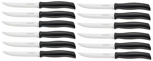 Фото - Набор ножей Tramontina Athus для стейка 127 мм 12 шт Black (23081/005)