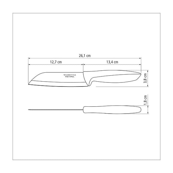 Фото - Набір ножів Tramontina Plenus Black 127мм-12шт (23442/005)