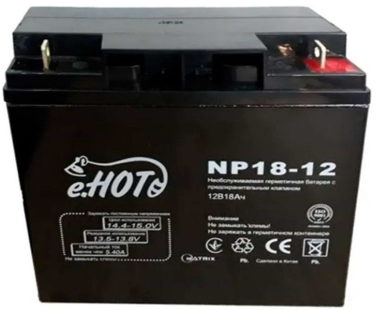 Аккумулятор для ИБП Enot 12V 18AH (NP18-12)