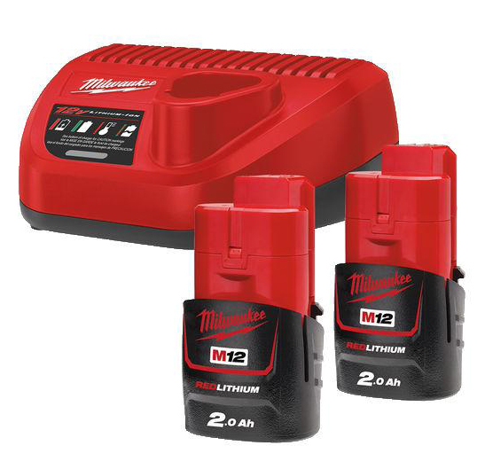 Аккумулятор для электроинструментов Milwaukee M12 NRG-202 + заряд. устройство (4933459209)