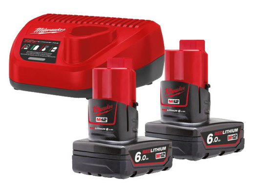 Акумулятор для електроінструментів Milwaukee M12 NRG-602 + заряд.пристрій (4933451903)