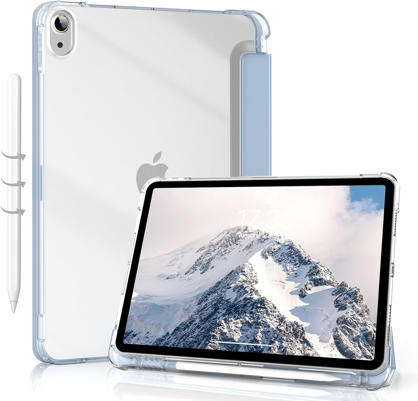 Чехол для планшета BeCover Soft Edge з кріпленням Apple Pencil for Apple iPad Air 11" M4 2026 Light Blue (715265)