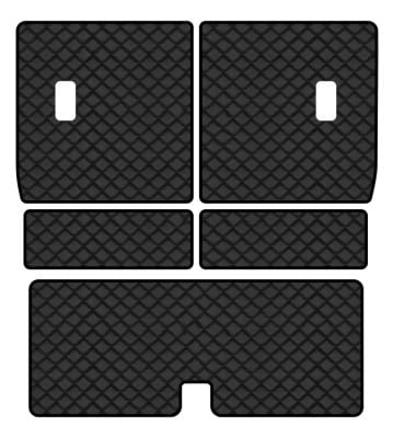 Килимок з екошкіри в багажник авто EVAtech ECO для Pathfinder (R51) 7 seats Nissan 2004-2010 3 покоління SUV EU NS33133BE5BBB