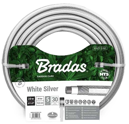 Шланг поливочний BRADAS NTS White Silver 3/4" 20 м (WWS3/420)