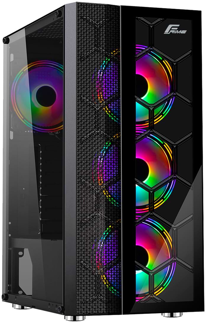 Корпус Frime Nucleus Black USB 3.0 без БЖ (Nucleus-U3-GLS-4DTRMLT16.6WP)