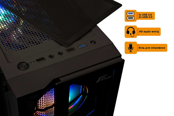 Фото - Корпус Frime Nucleus Black USB 3.0 без БЖ (Nucleus-U3-GLS-4DTRMLT16.6WP)