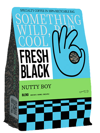 Кофе в зернах Fresh Black blend Nutty Boy 200г