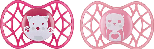 Фото - Ортодонтична пустушка Nuvita Air55 Explorer 6m + (кіт, панда) 2 шт. (NV7086F)