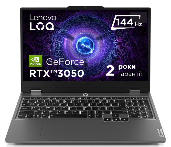 Ноутбук игровой Lenovo LOQ 15IAX9 (83GS00ALRA) Luna Grey - Фото 1