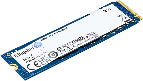 Фото - SSD-накопичувач внутрішній Kingston NV3 2TB M.2 2280 NVMe PCIe 4.0 x4 3D NAND (SNV3S/2000G)