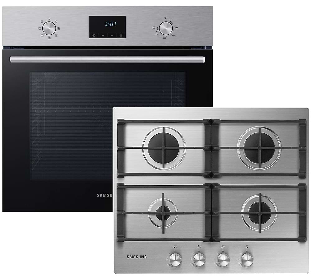 Духовой шкаф + варочная панель газовая Samsung NV68A1110RS/WT + NA64H3010AS/WT - Фото 1