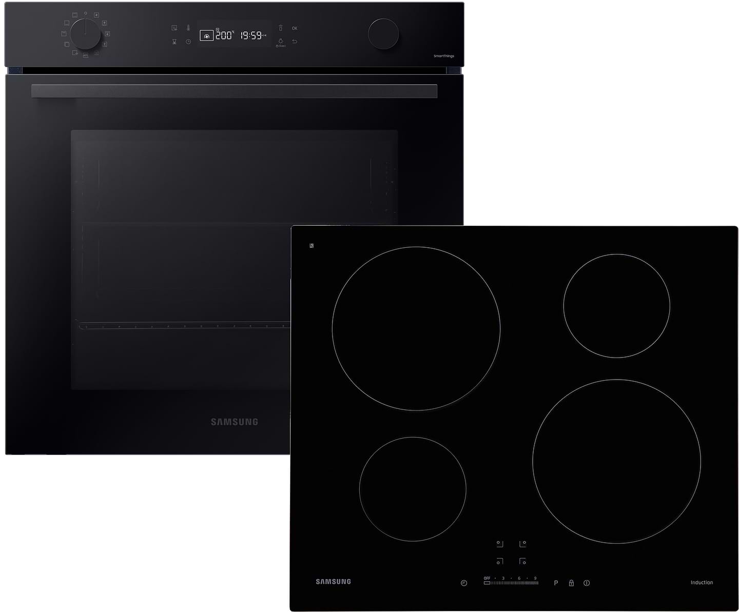 Комплект техники Samsung Духовой шкаф + Варочная панель Samsung NV7B4125ZAK/WT + NZ64H37070K/WT