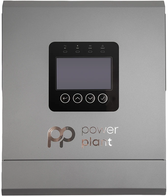 Інвертор гібридний сонячний PowerPlant 6000W 48V 120A (NV823161)