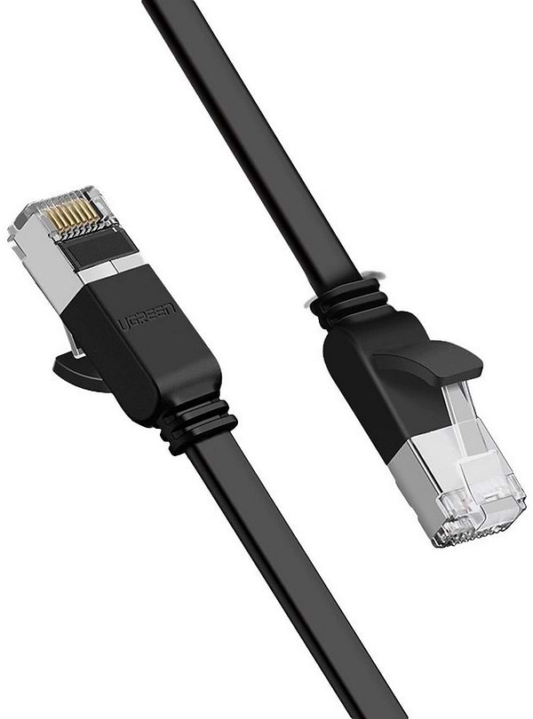 Фото - Кабель патч-корд UGREEN NW101 Cat 6 U/UTP Pure Copper Ethernet Flat Cable 5m Black (50187) Фото - Кабель патч-корд UGREEN NW101 Cat 6 U/UTP Pure Copper Ethernet Flat Cable 5m Black (50187)