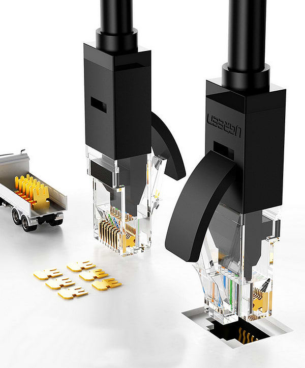 Фото - Кабель патч-корд UGREEN NW102 Cat 6 U/UTP Lan Cable 3m Black (20161)