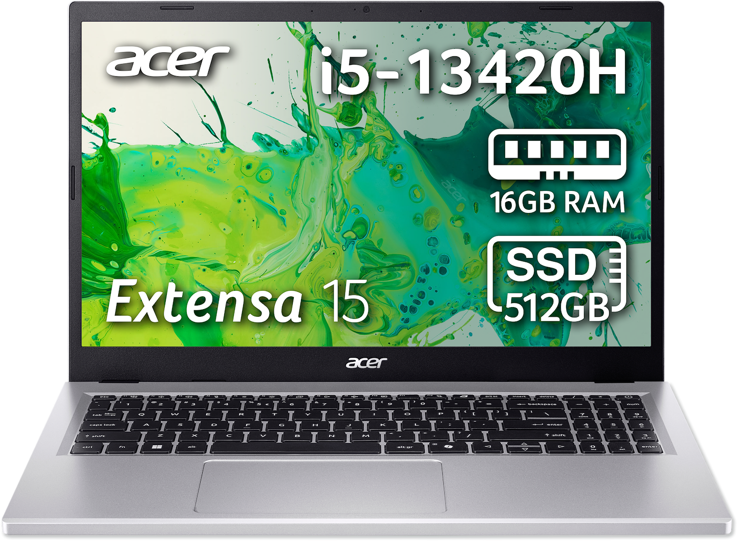 Ноутбук Acer Extensa 15 EX215-57 (NX.EJBEU.006) Silver