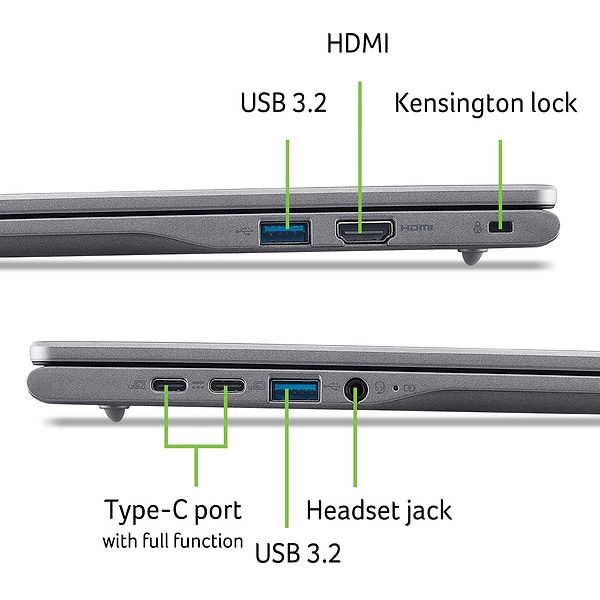 Фото - Ноутбук Acer Chromebook Plus CB516-1H (NX.JCLEU.003) Steel Gray