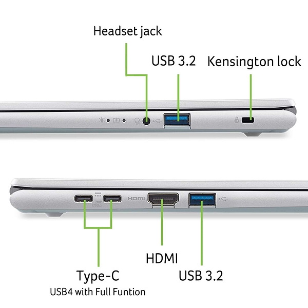 Фото - Ноутбук Acer Aspire Go AG15-72P (NX.JSVEU.008) Silver