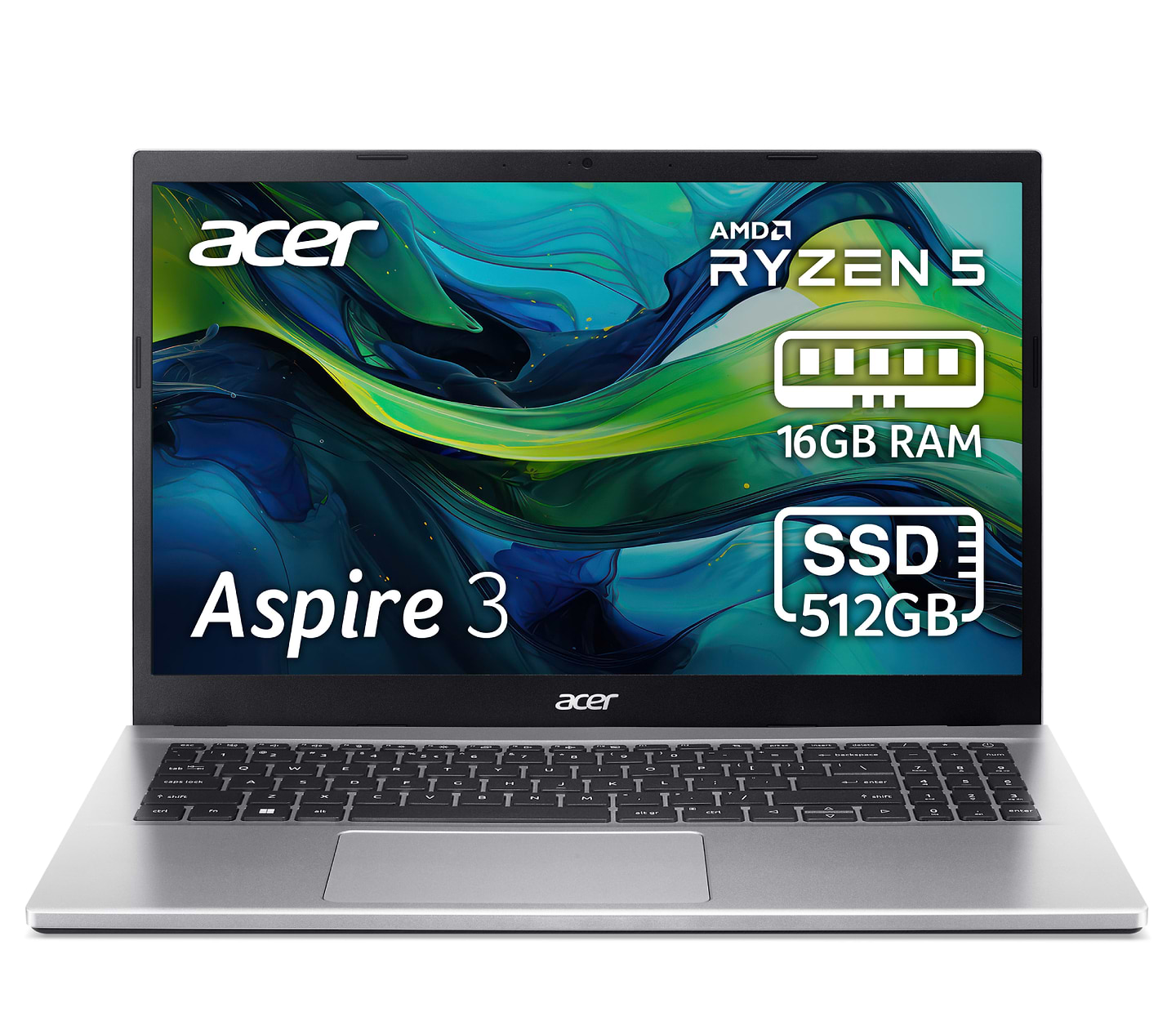 Ноутбук Acer Aspire 3 A315-44P (NX.KSJEU.00F) Pure Silver - Фото 1