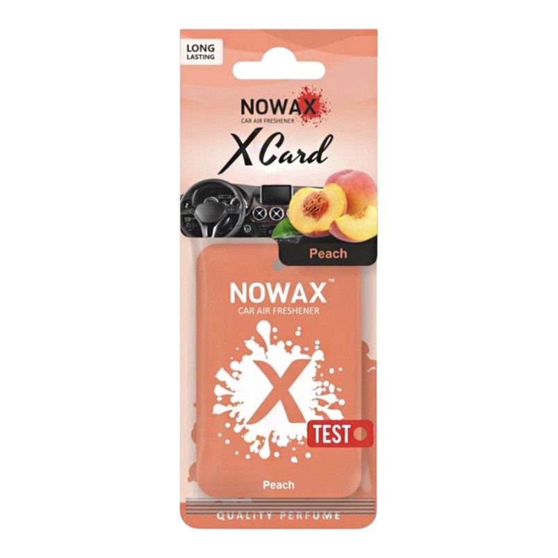 Ароматизатор для авто NOWAX X CARD - Peach (NX07802)