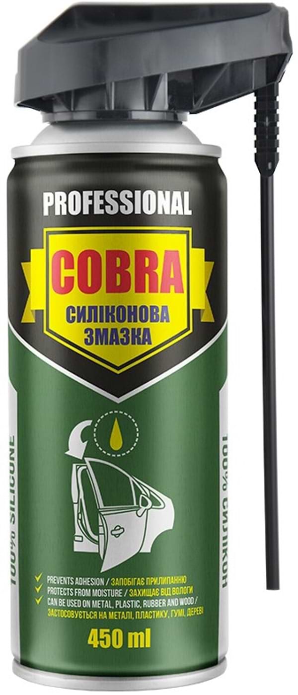 Фото - Змазка для авто Cobra SILICONE SPRAY PROFESSIONAL 450 мл (NX45700) Фото - Змазка для авто Cobra SILICONE SPRAY PROFESSIONAL 450 мл (NX45700)