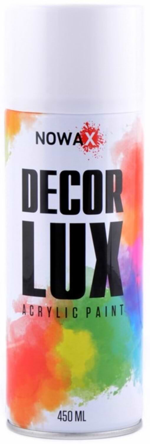 Фото - Фарба для авто NOWAX акрилова Spray 450 ml білий глянц (NX48012)