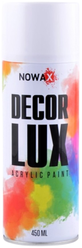 Фарба для авто NOWAX акрилова Spray 450 ml білий матов (NX48013)
