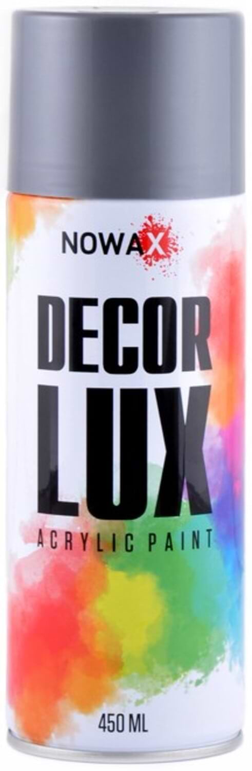 Краска для авто NOWAX акриловая Spray 450 ml серебряно-серый (NX48016)