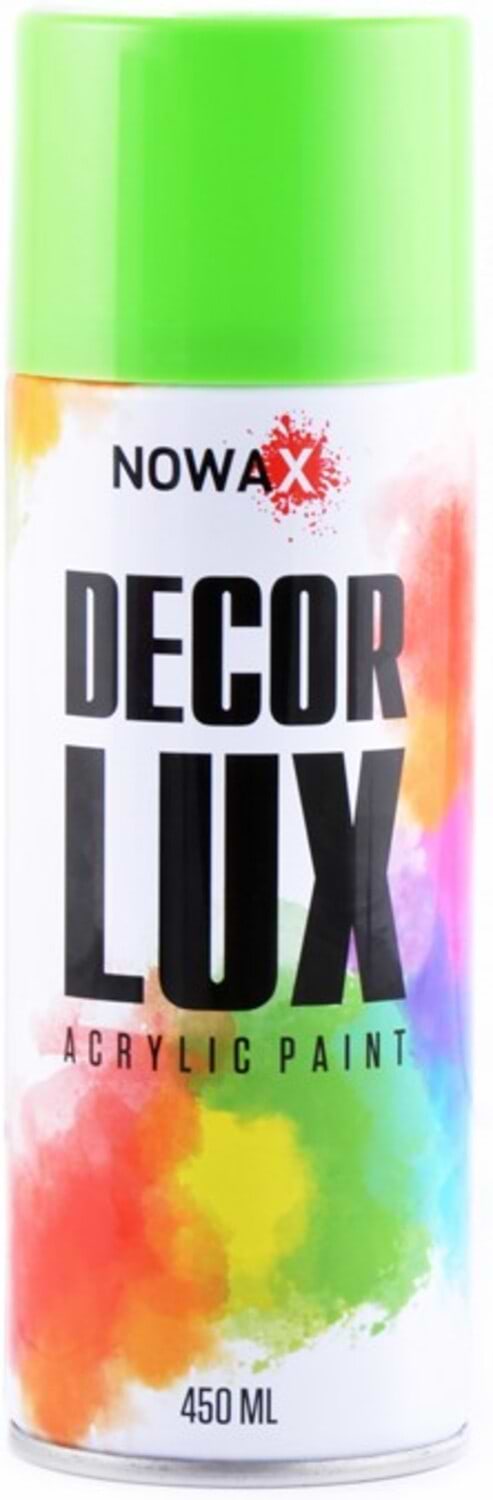 Фото - Фарба для авто NOWAX флуоресцентна Spray 450 ml зелений (NX48046)