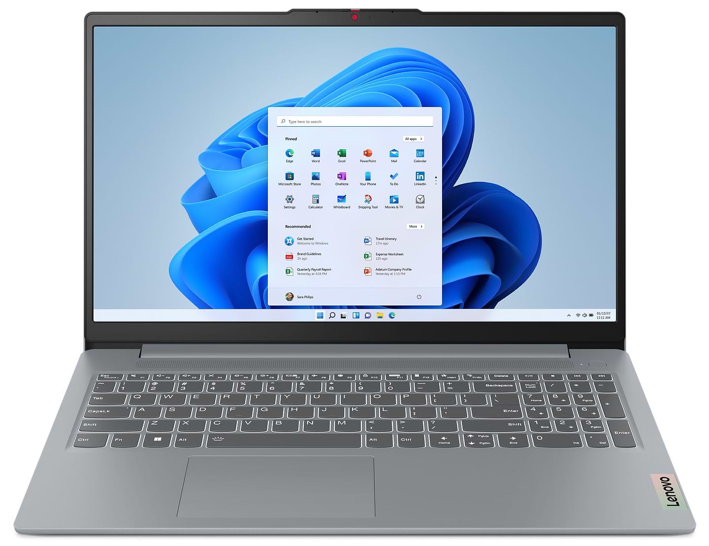 Ноутбук Lenovo IdeaPad Slim 3 15ABR8 (82XM00WJRA) Arctic Grey - Фото 1